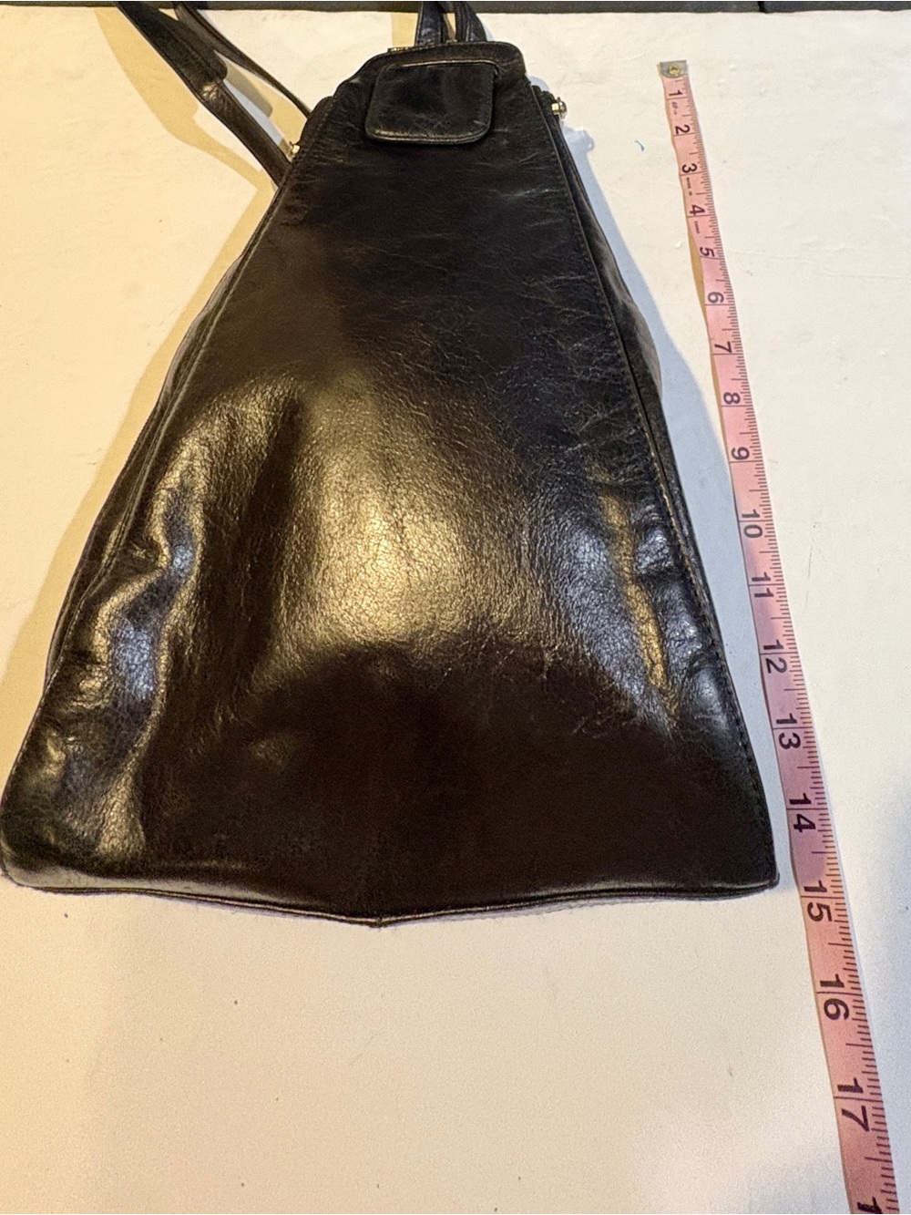 HOBO Black Leather Backpack Slouchy Vintage Style. - Picture 11 of 13
